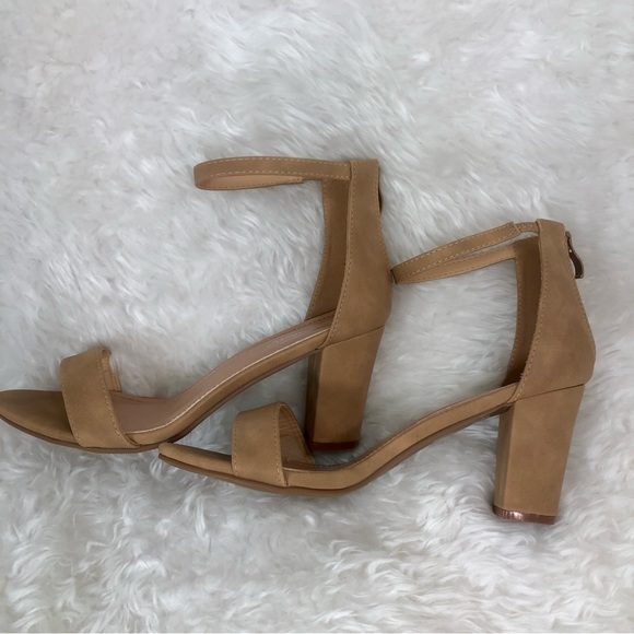 LUV MARK NIXTY WOMENS STRAPPY CHUNKY HEELS 9 - Picture 3 of 11